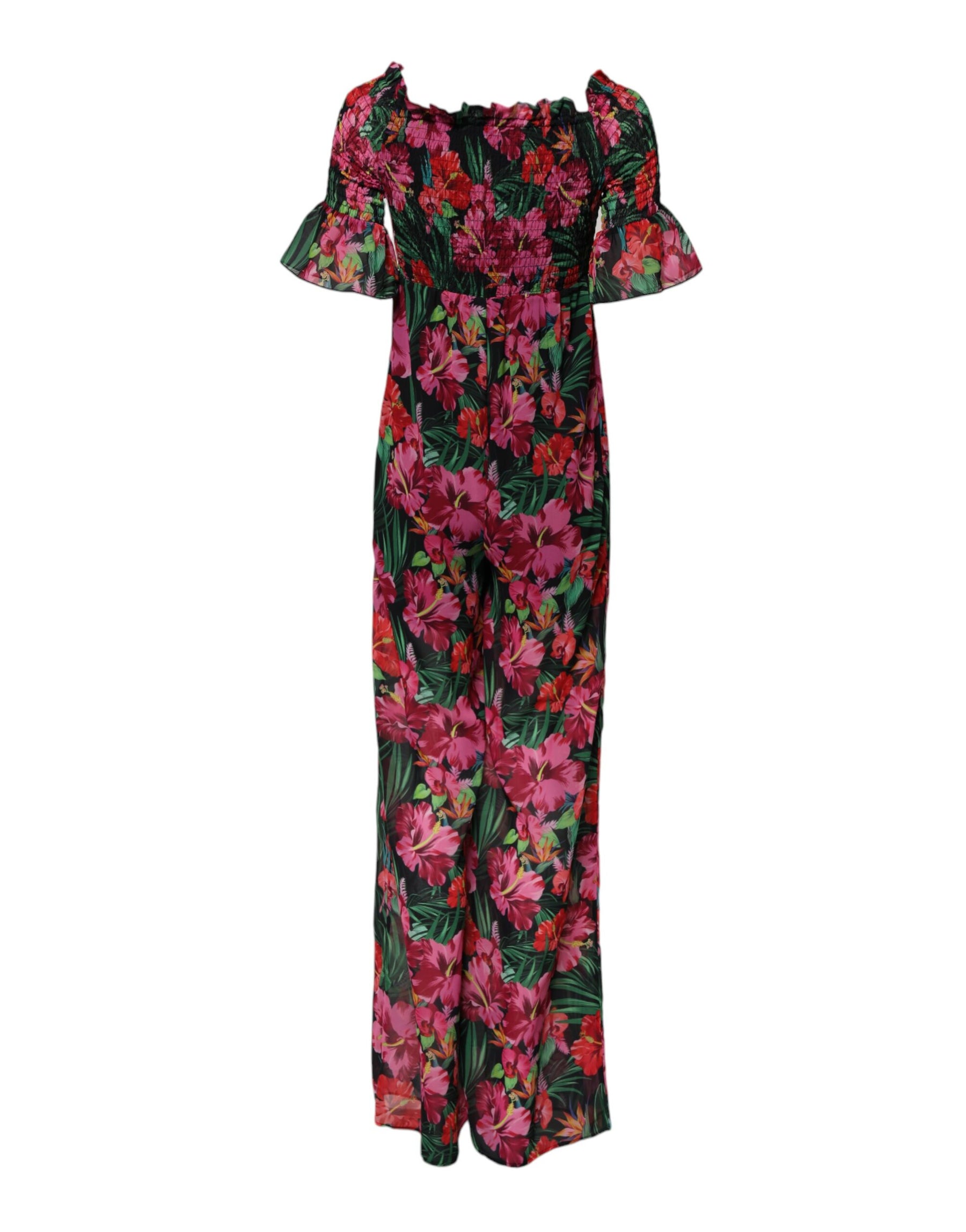 Patrizia Pepe Multicolor Floral Print Overall Jumpsuit Dress | Regal Royce