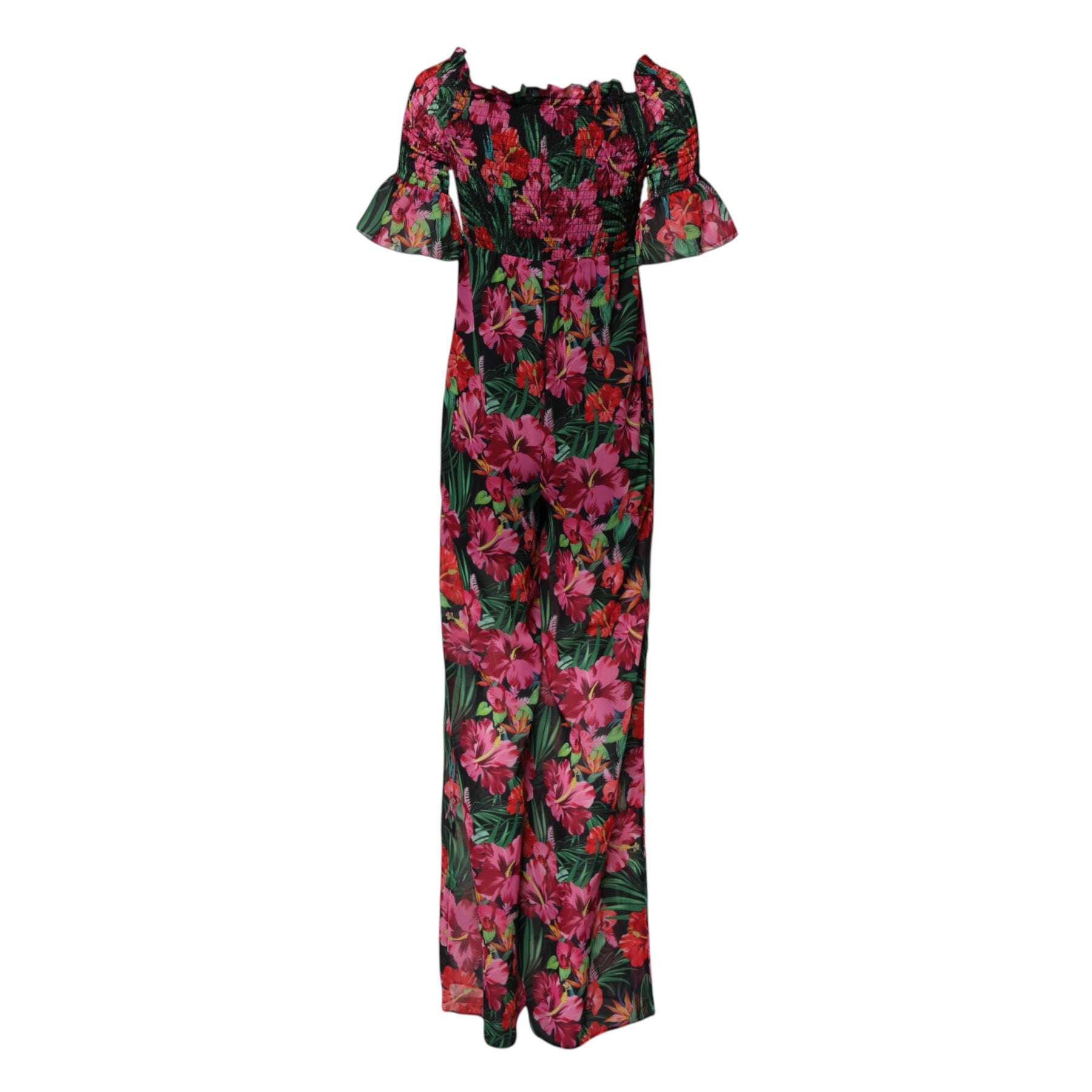 Patrizia Pepe Multicolor Floral Print Overall Jumpsuit Dress | Regal Royce