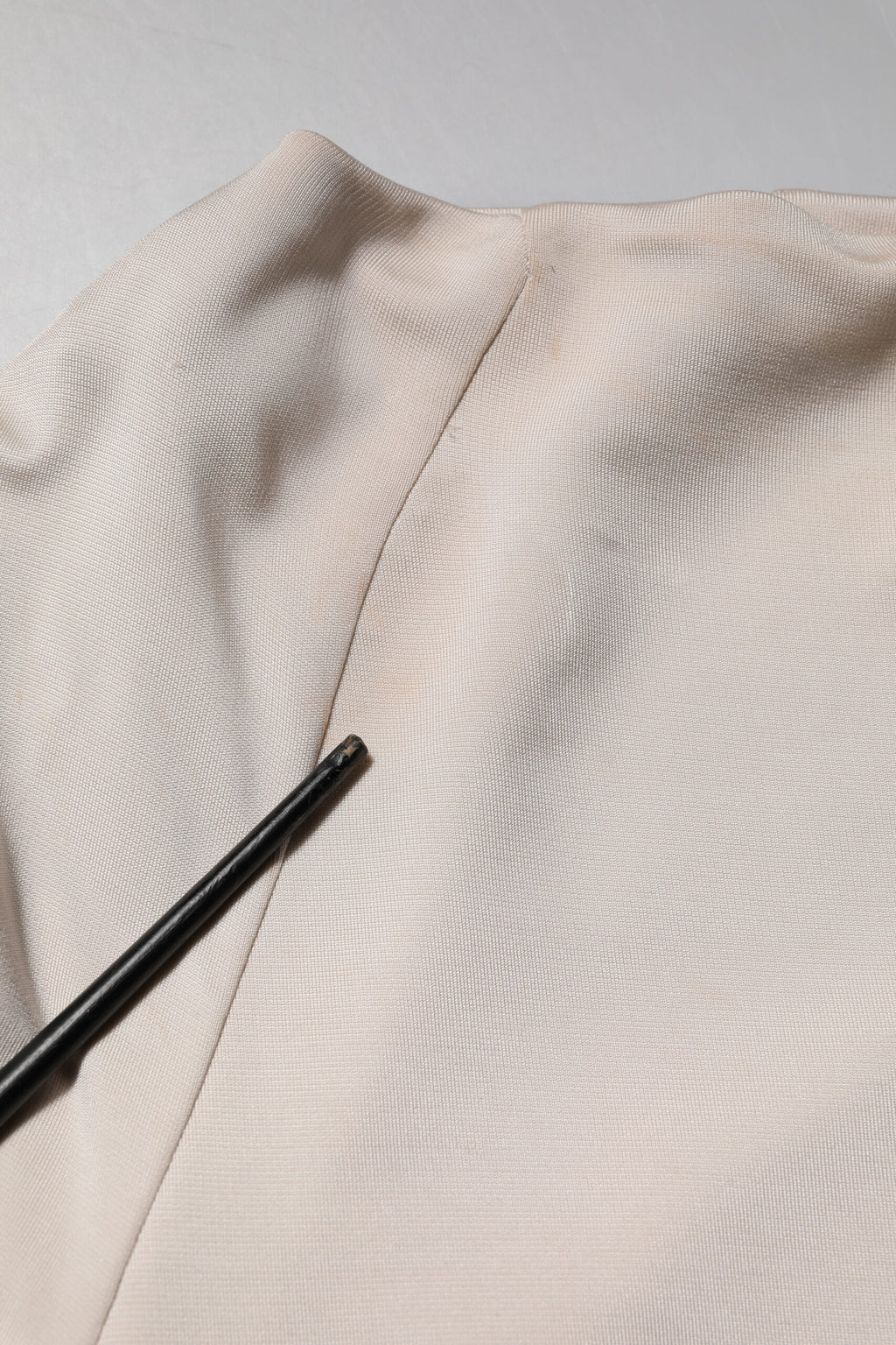 Roberto Cavalli Ivory Viscose Sheath Knee Length Dress