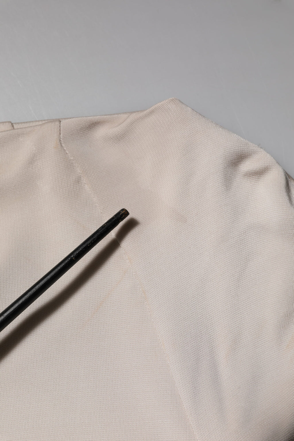 Roberto Cavalli Ivory Viscose Sheath Knee Length Dress