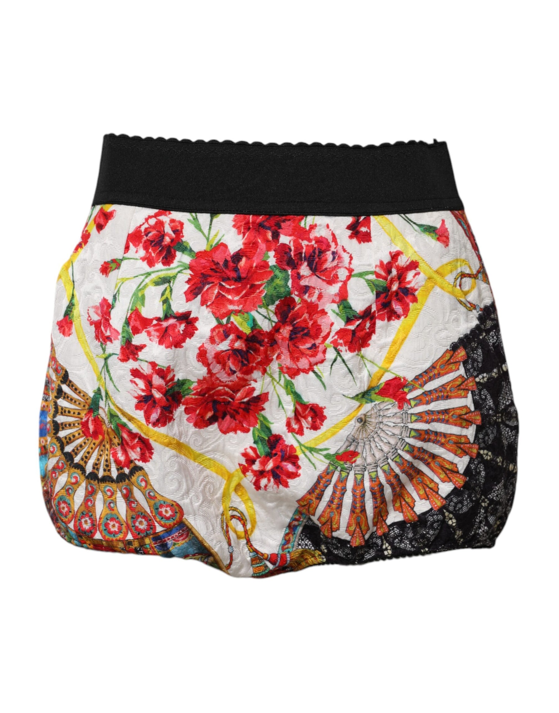 Dolce & Gabbana Multicolor Floral High Waist Hot Pants Shorts | Regal Royce