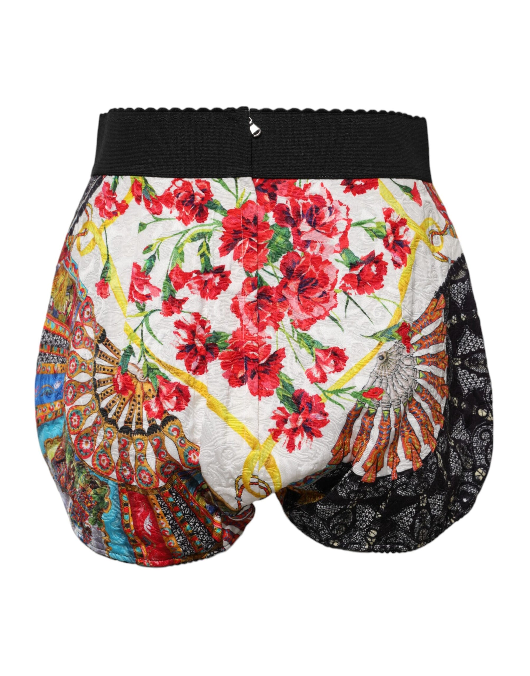 Dolce & Gabbana Multicolor Floral High Waist Hot Pants Shorts | Regal Royce