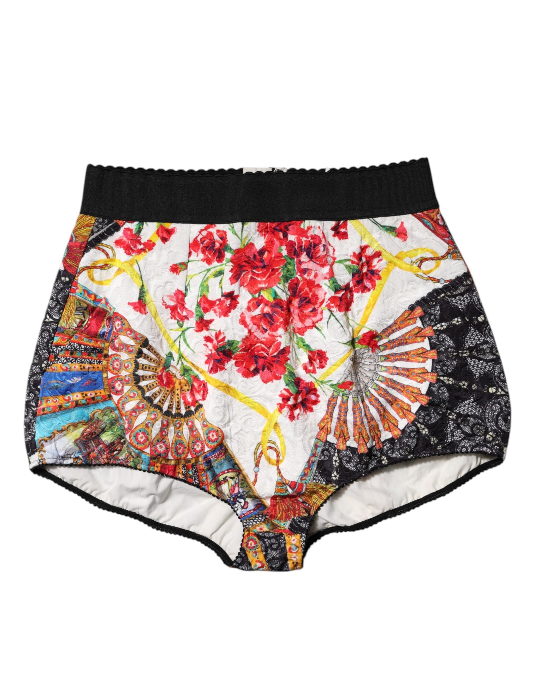Dolce & Gabbana Multicolor Floral High Waist Hot Pants Shorts | Regal Royce