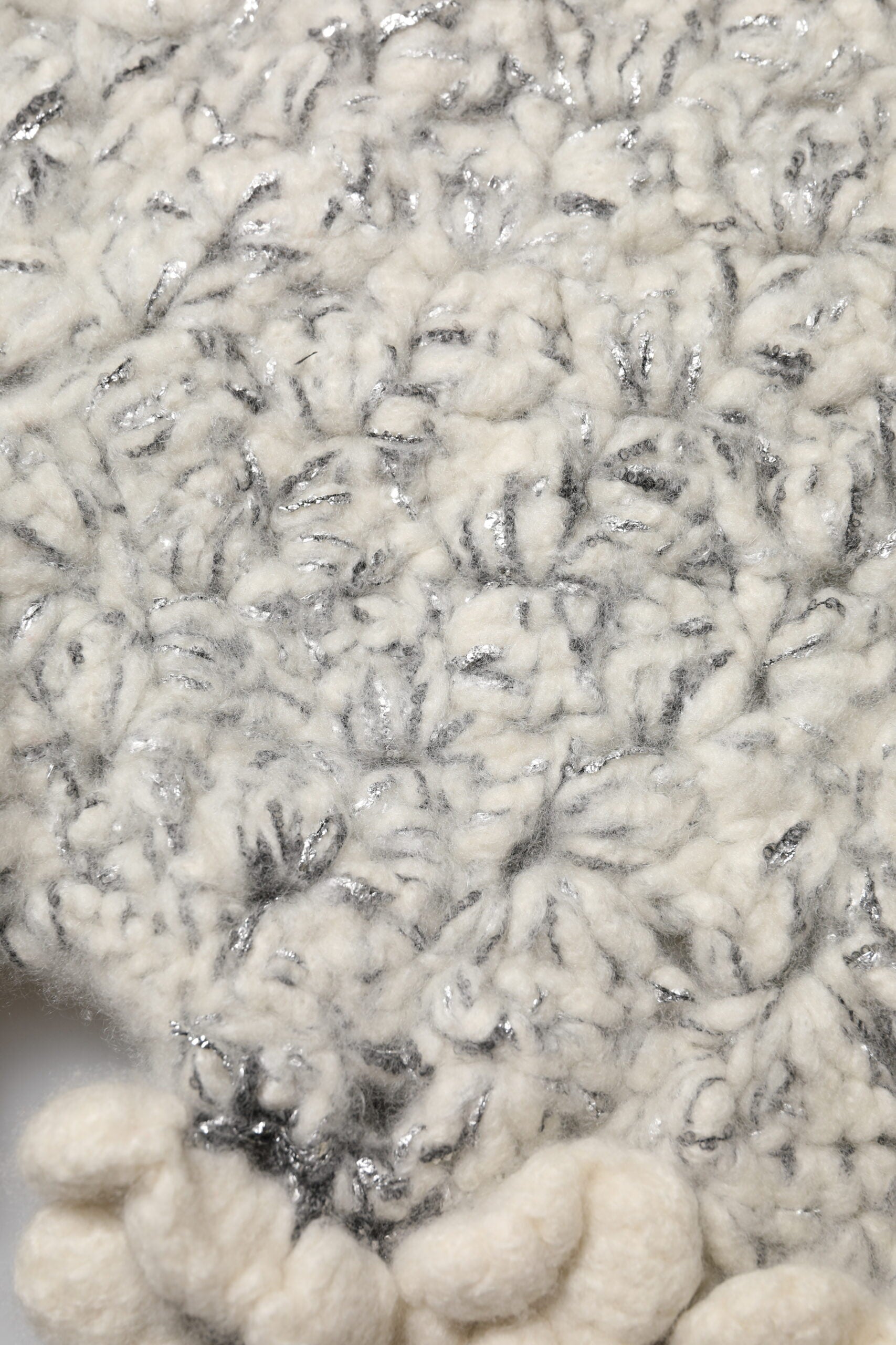 Dolce & Gabbana Metallic Bouclé Knit Cashmere Ruffled Shorts | Regal Royce