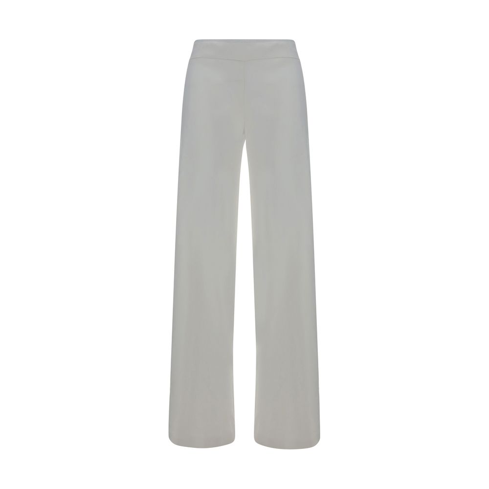 Avenue Montaigne White Viscose Casual Pants | Regal Royce