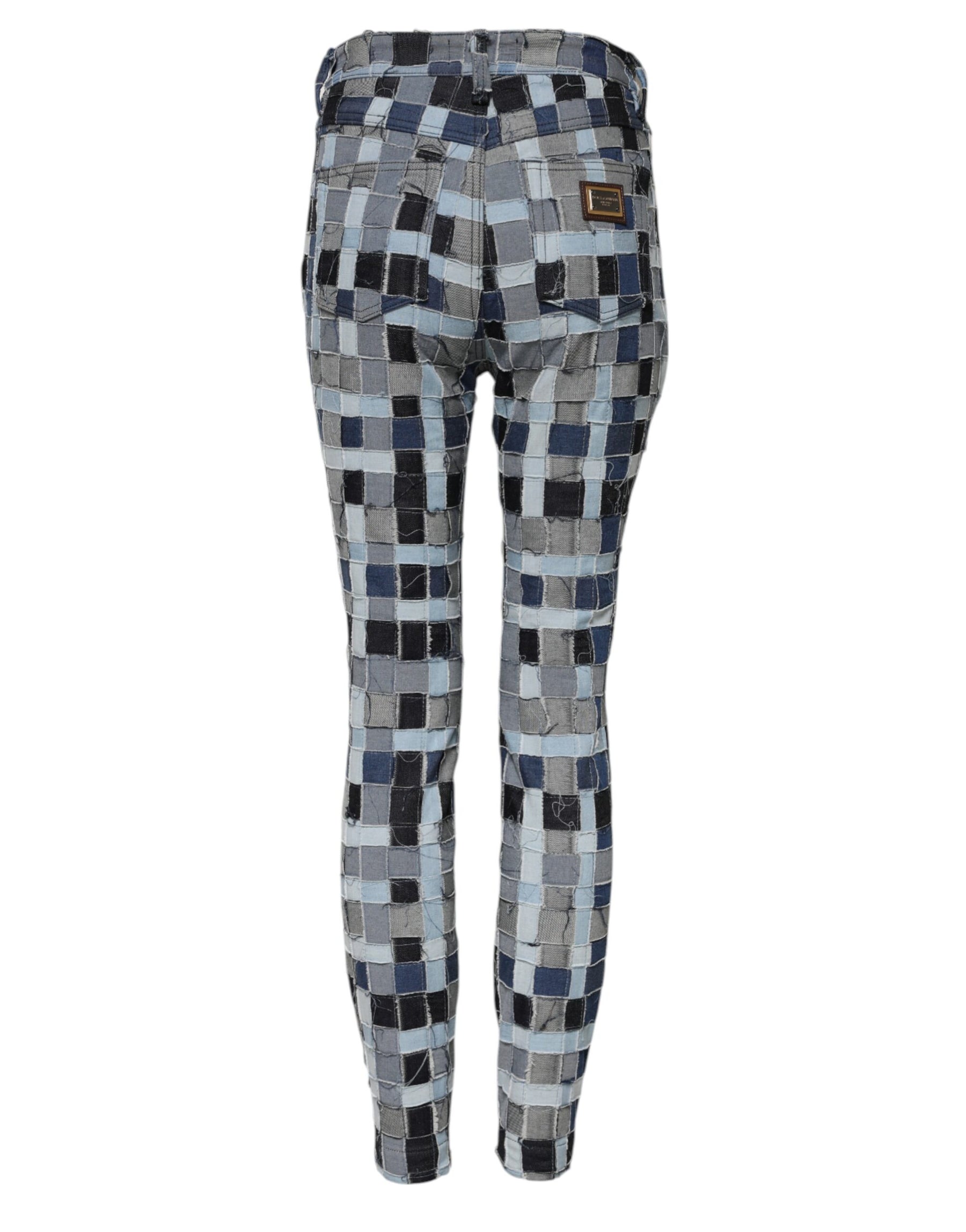 Dolce & Gabbana Multicolor Patchwork Skinny Denim Jeans | Regal Royce