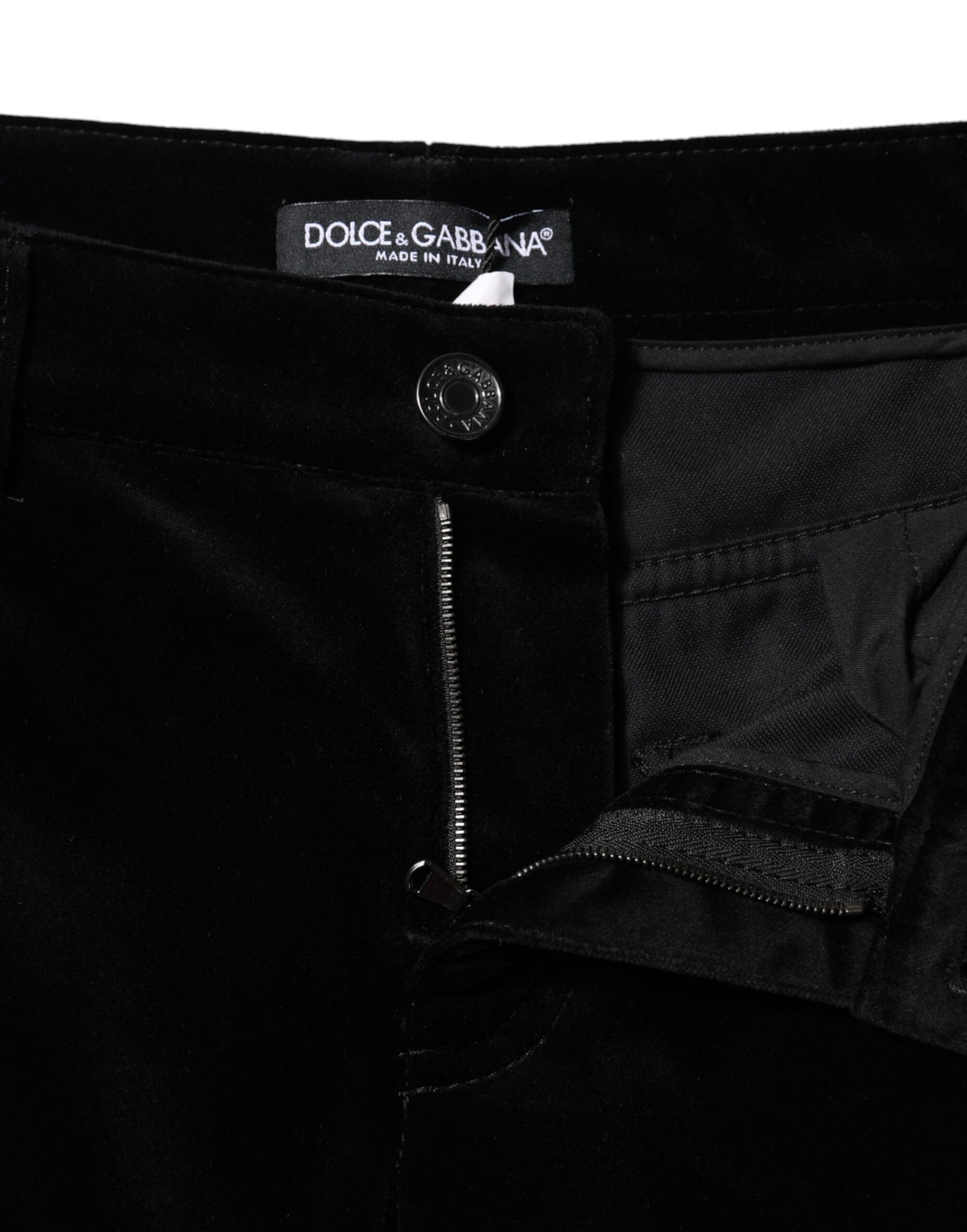 Dolce & Gabbana Black Cotton Skinny Capri Cropped Denim Jeans | Regal Royce