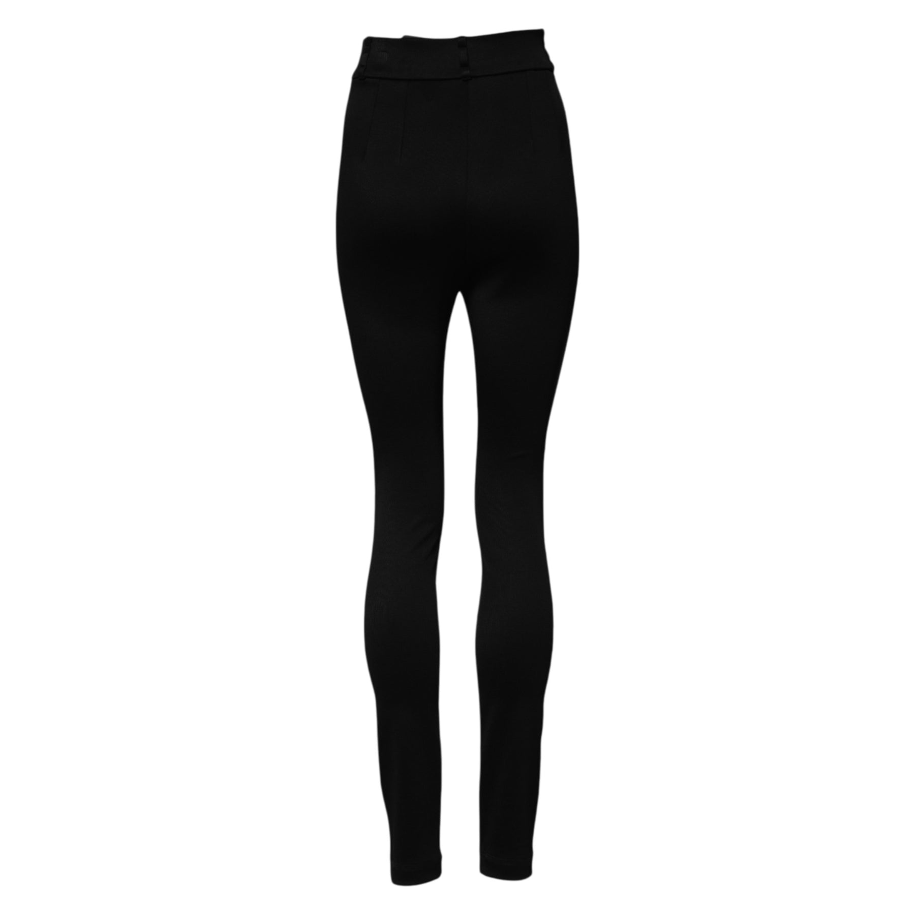 Dolce & Gabbana Black Nylon High Waist Skinny Leggings Pants | Regal Royce