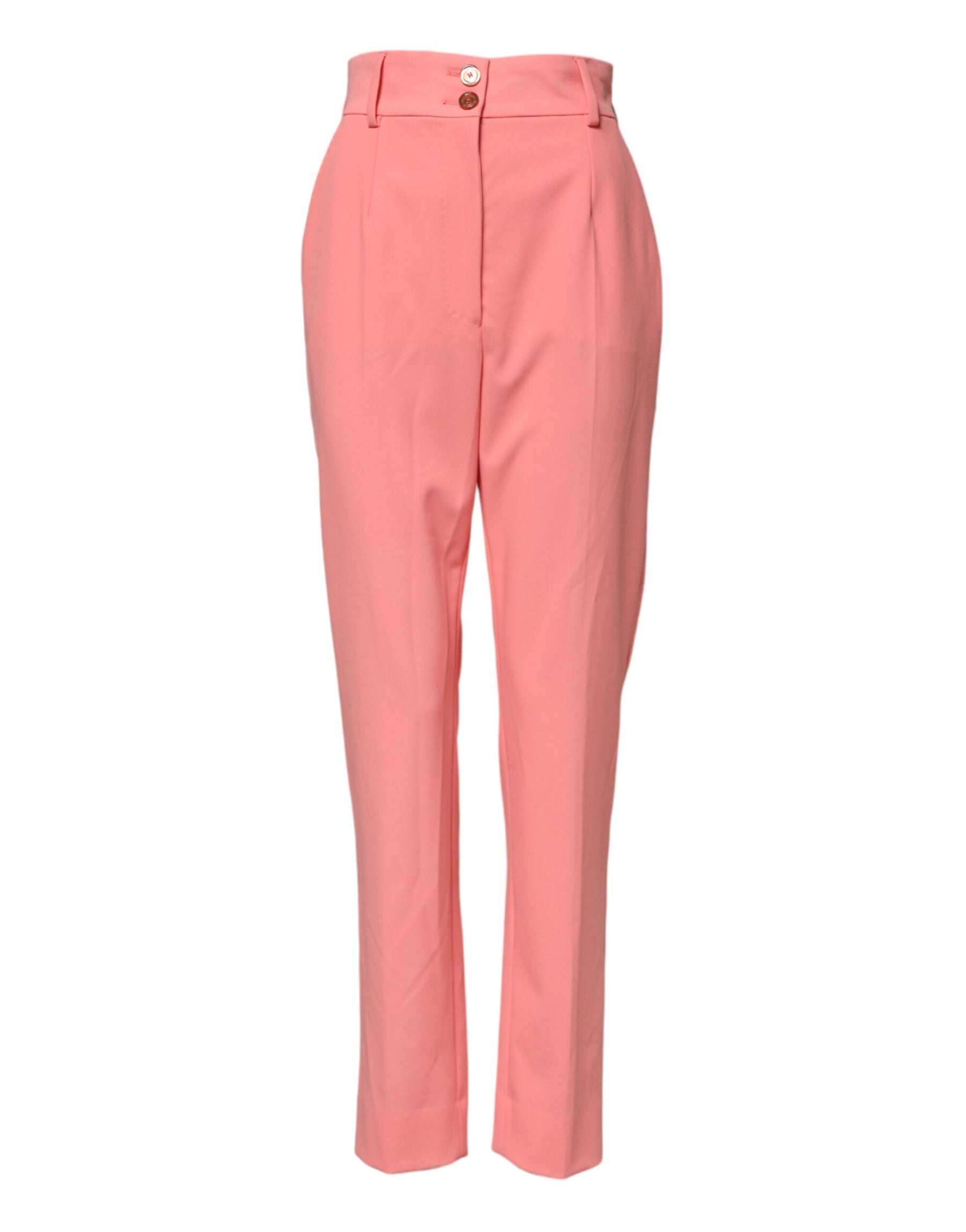 Dolce & Gabbana Pink High Waist Tapered Dress Pants | Regal Royce