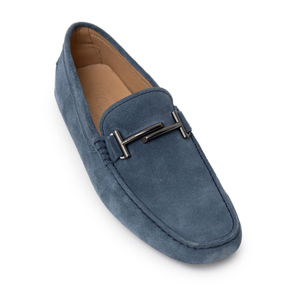 Tod's Blue Suede Leather Moccassin | Regal Royce