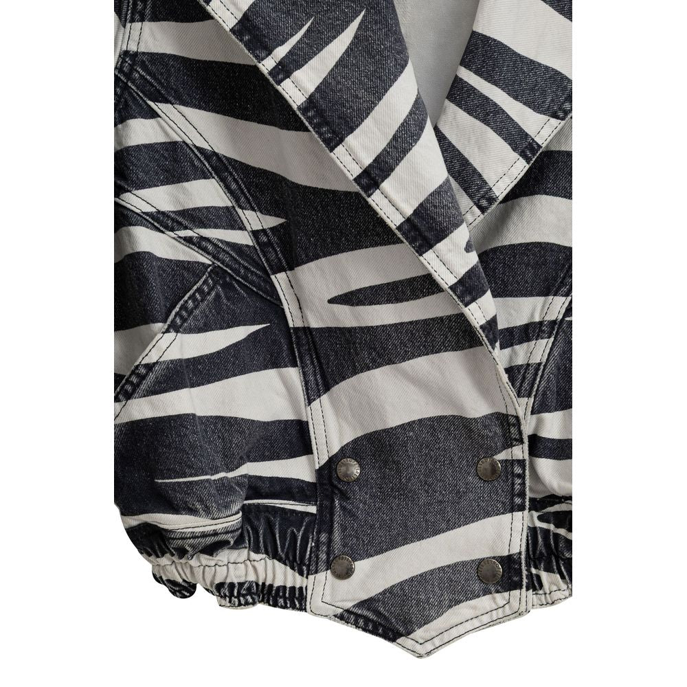 Retrofête Black And White Cotton Blazer | Regal Royce