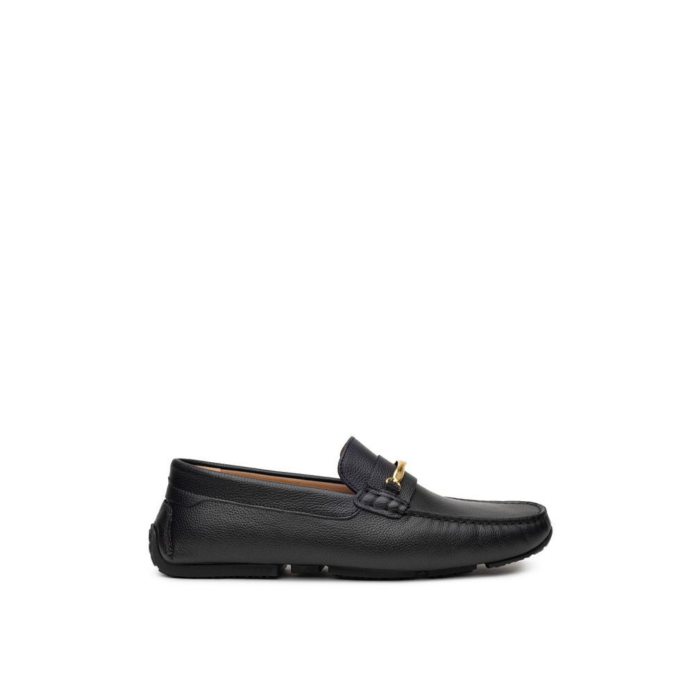 Bally Black Leather Moccassin | Regal Royce