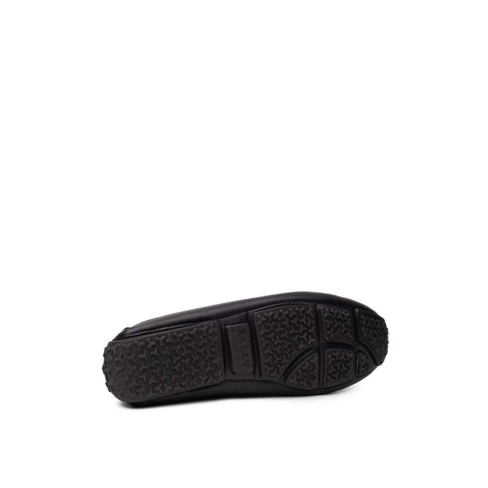Bally Black Leather Moccassin | Regal Royce