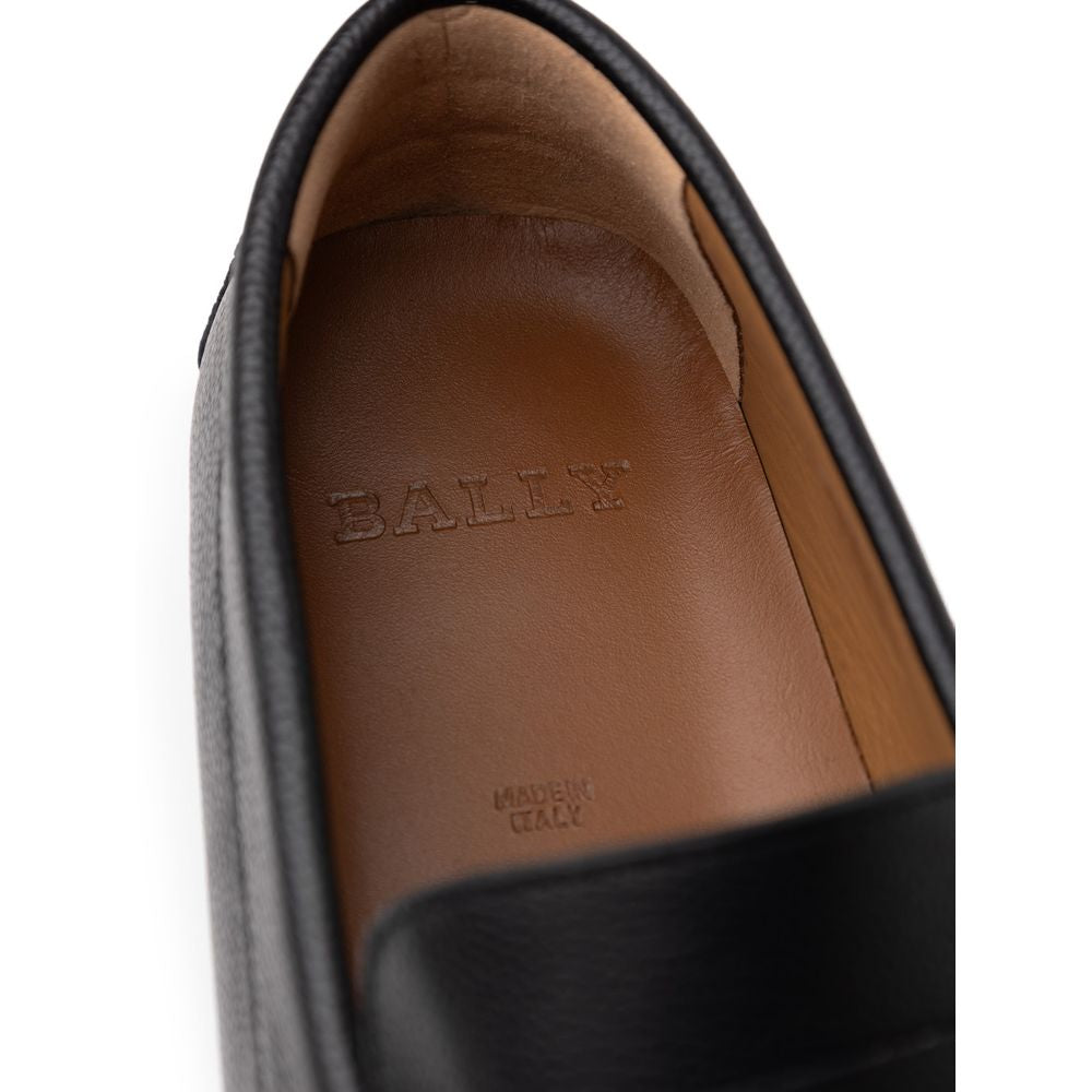 Bally Black Leather Moccassin | Regal Royce