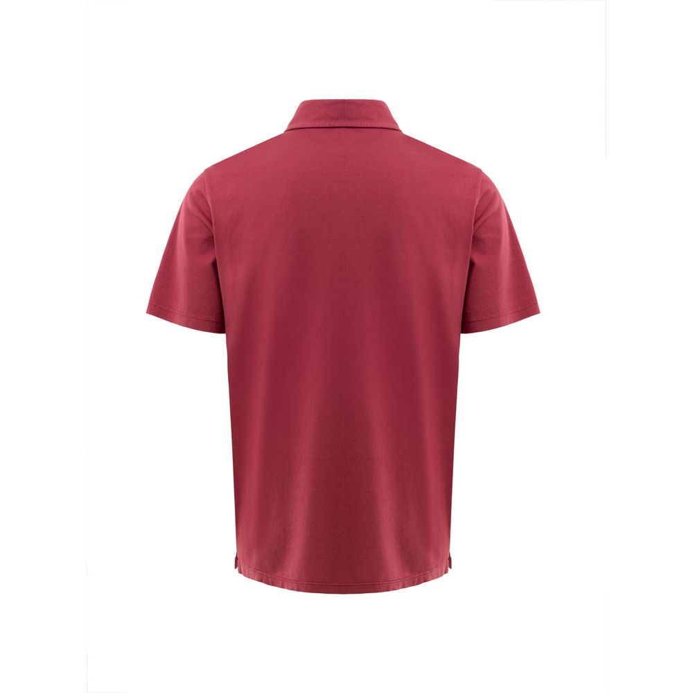 Gran Sasso Red Cotton Polo Shirt | Regal Royce
