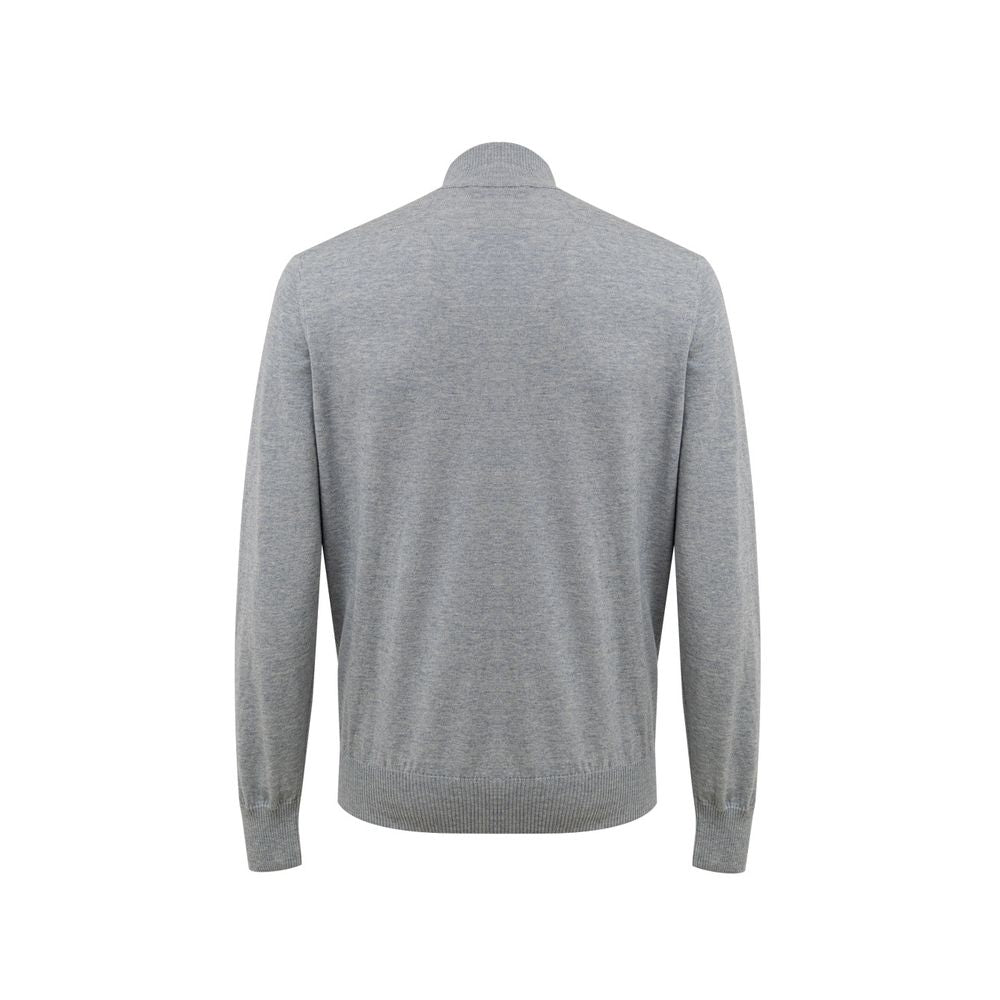 Gran Sasso Gray Cotton Cardigan | Regal Royce