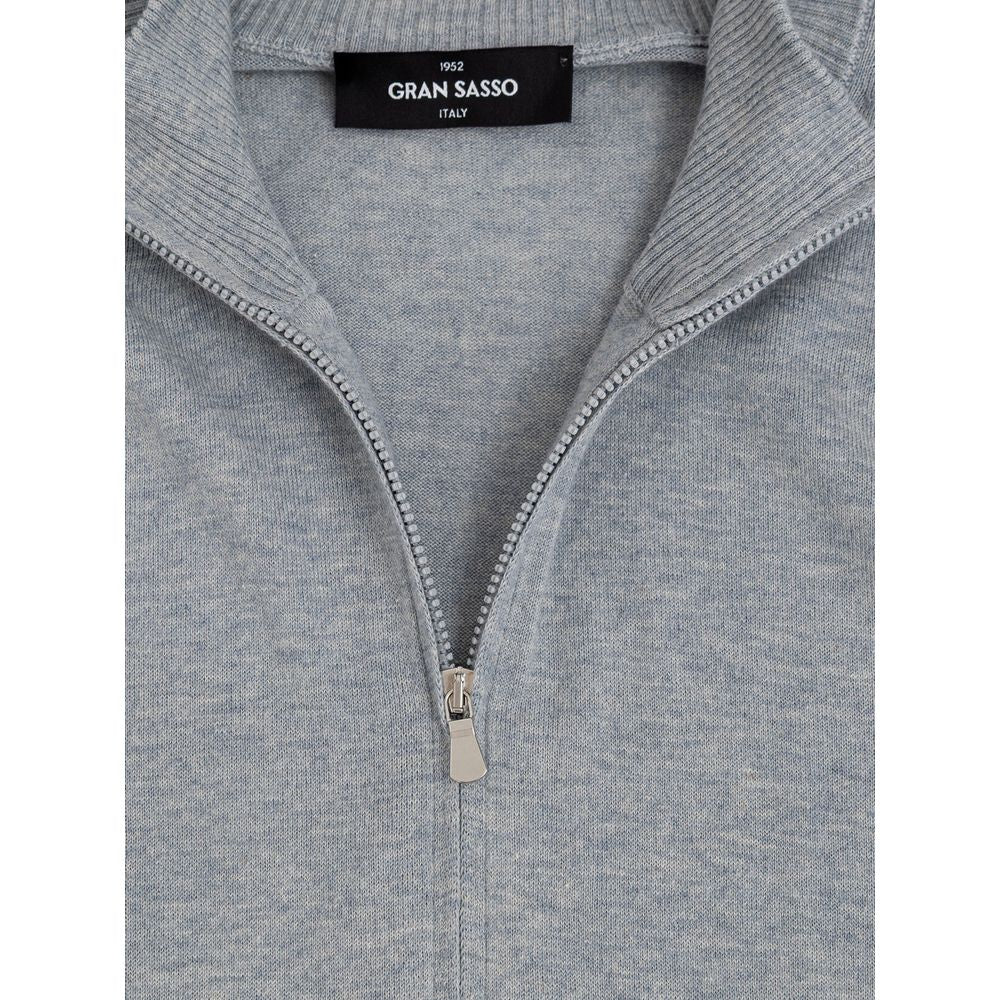 Gran Sasso Gray Cotton Cardigan | Regal Royce