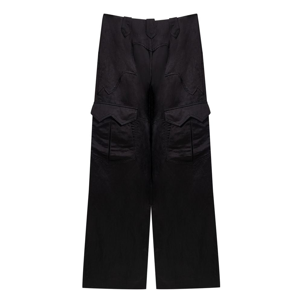 Tom Ford Black Viscose Cargo Pants | Regal Royce