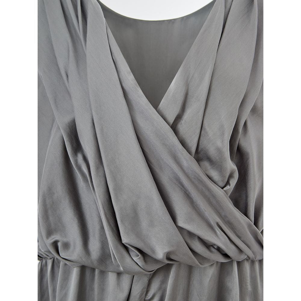 Lardini Gray Silk Casual Dress | Regal Royce