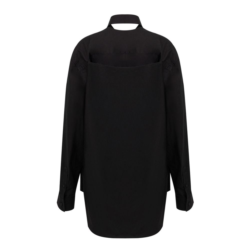 Balenciaga Black Cotton Long Dress | Regal Royce