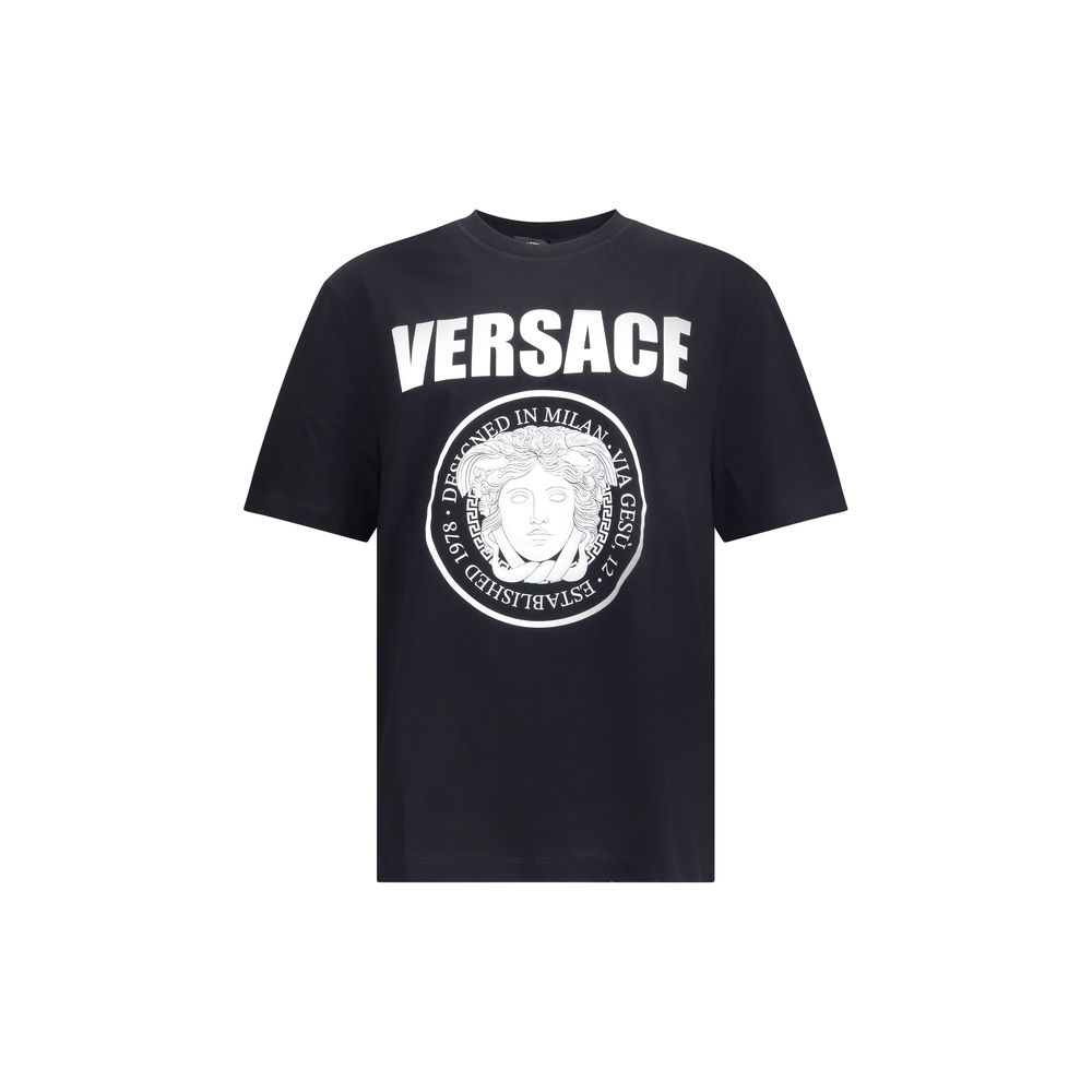 Versace Black Cotton T-Shirt | Regal Royce