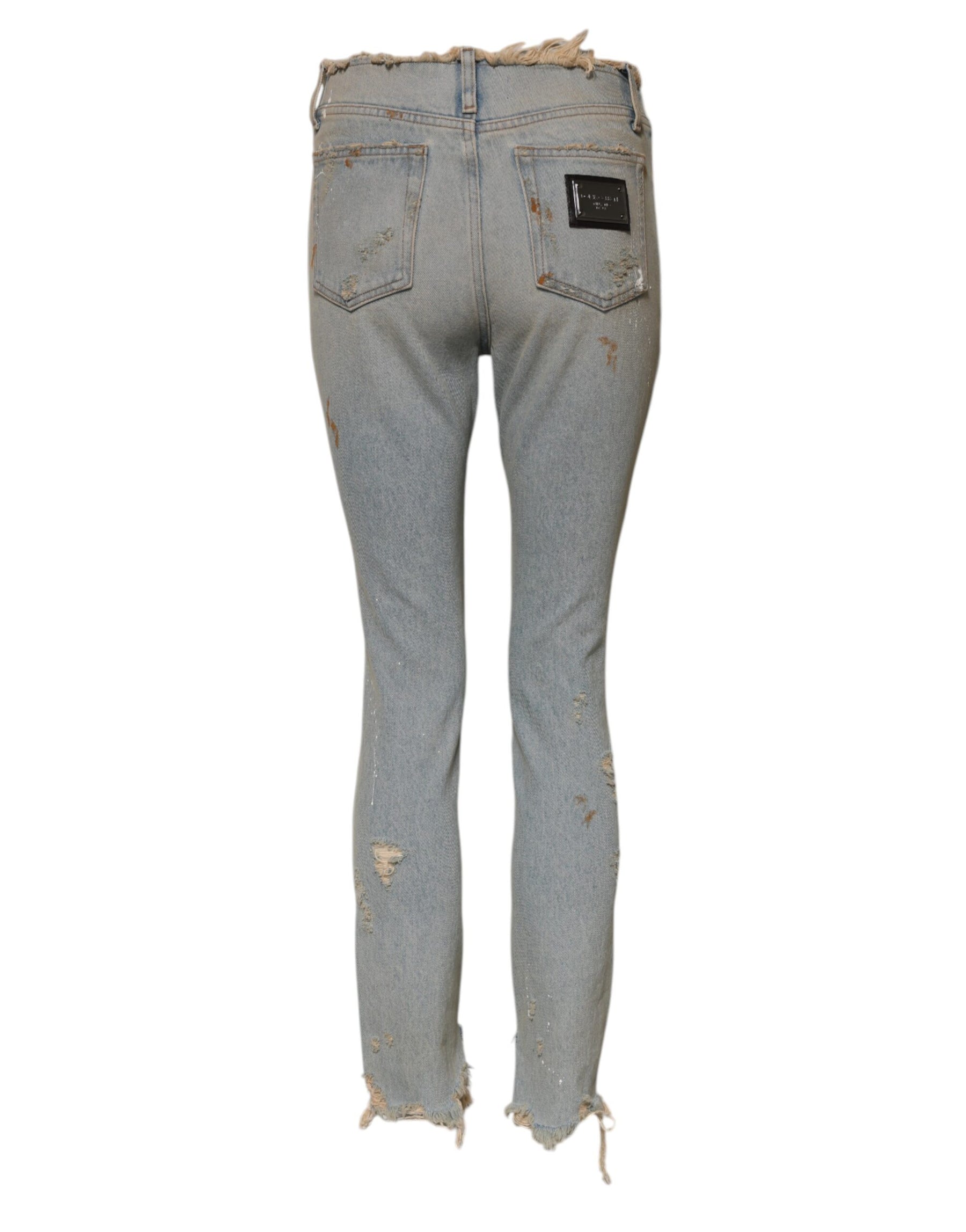 Dolce & Gabbana Light Blue High Waist Skinny Denim Jeans | Regal Royce