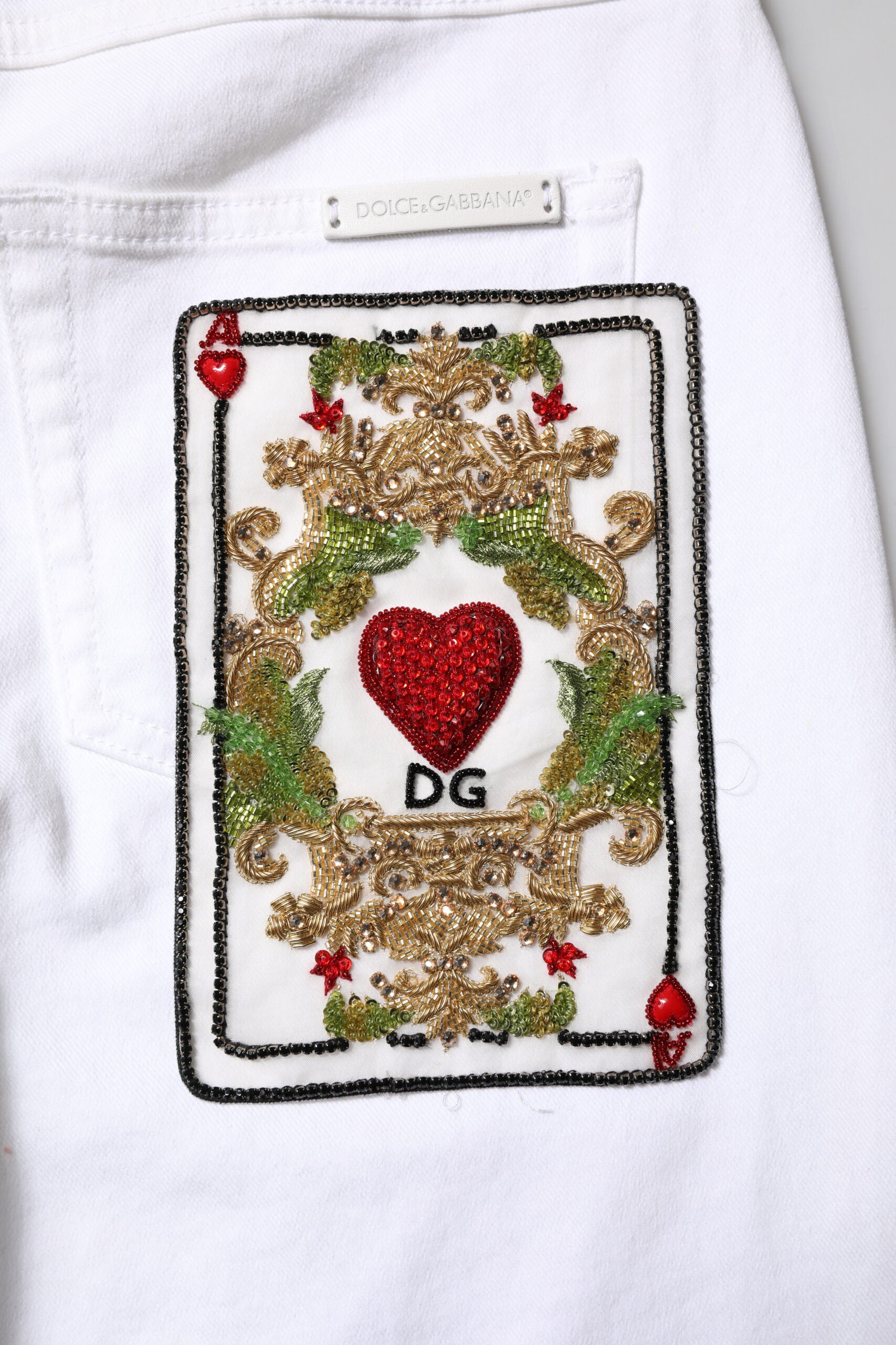Dolce & Gabbana White GRACE Mid Waisted Skinny Denim Jeans | Regal Royce