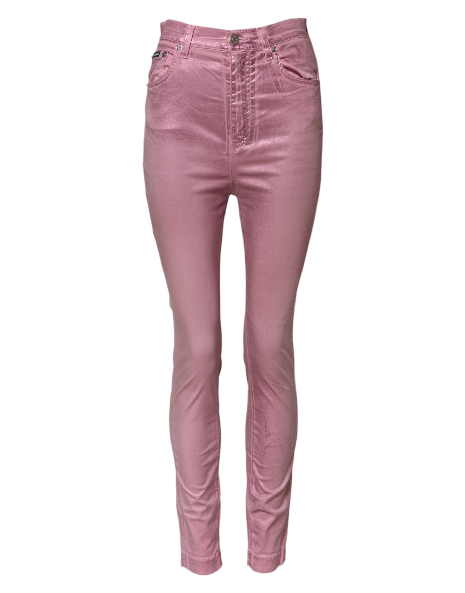 Dolce & Gabbana Pink GRACE High Waisted Skinny Denim Jeans | Regal Royce