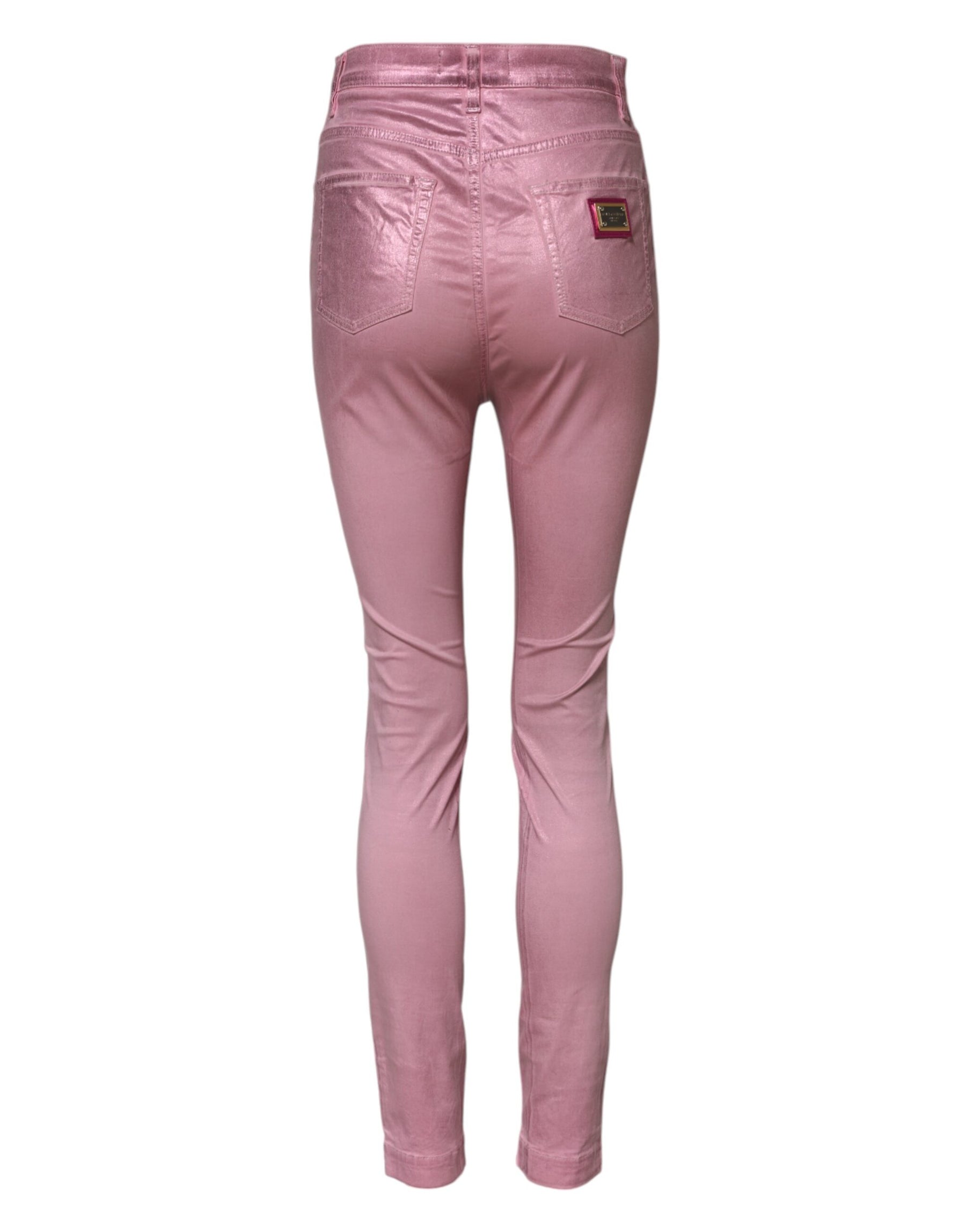 Dolce & Gabbana Pink GRACE High Waisted Skinny Denim Jeans | Regal Royce