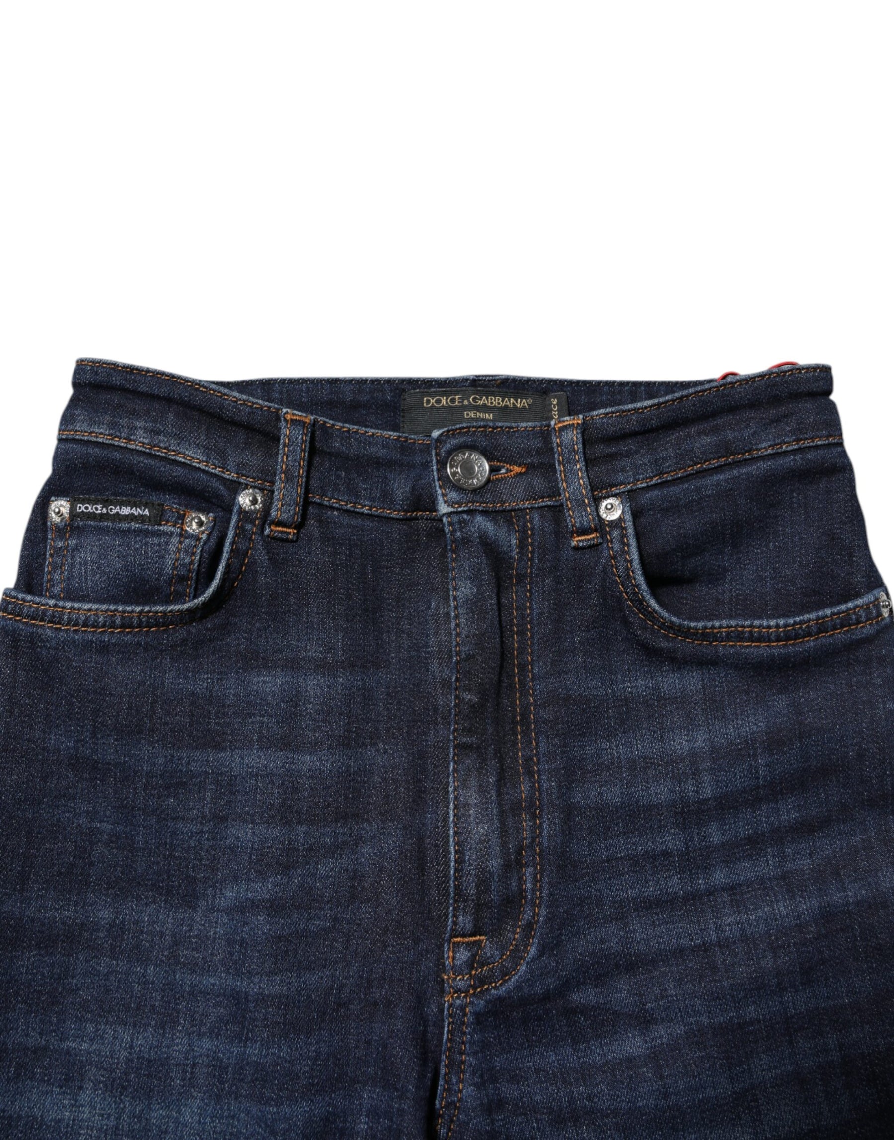 Dolce & Gabbana Blue GRACE High Waist Skinny Denim Jeans | Regal Royce