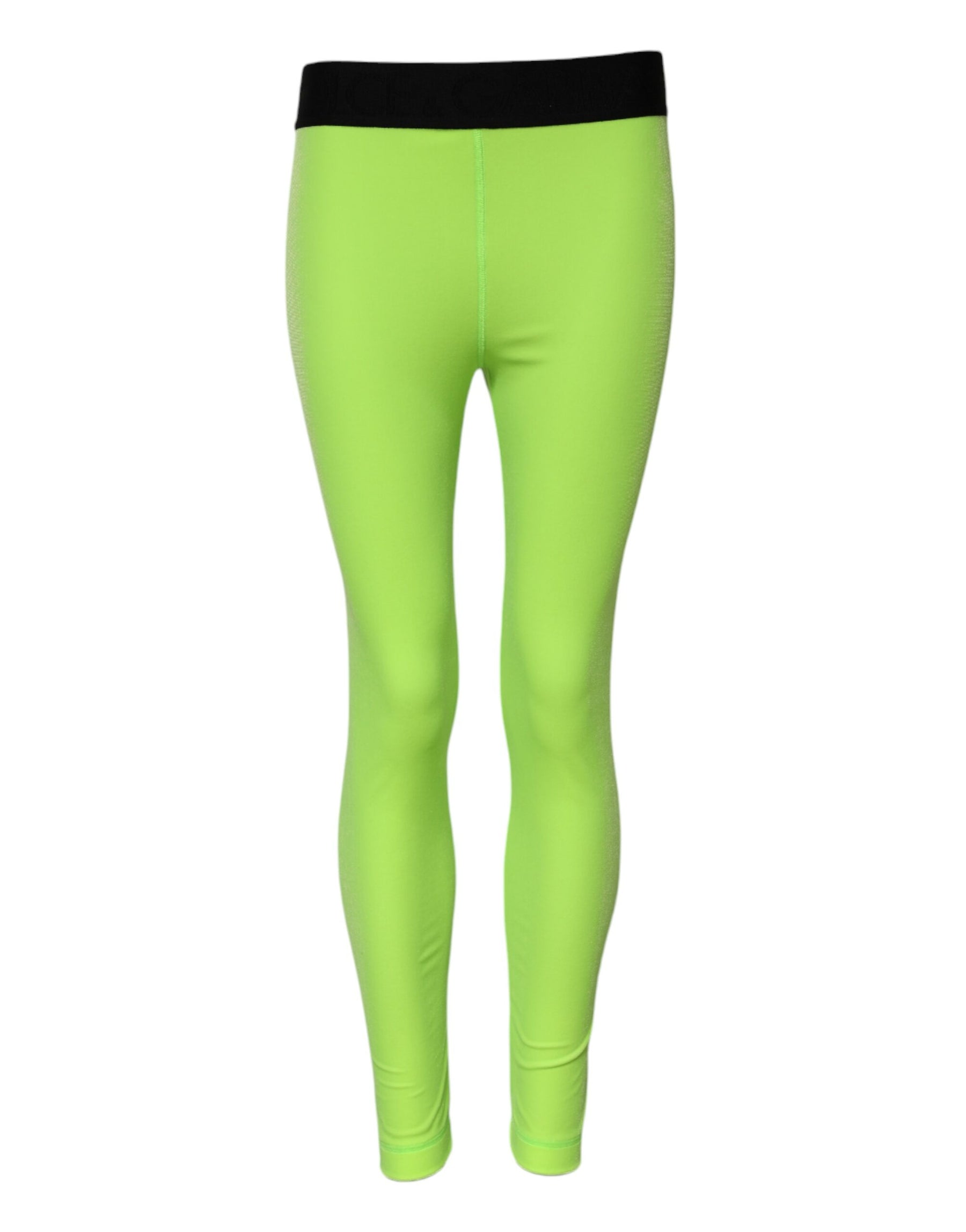 Dolce & Gabbana Green Nylon Slim Fit Leggings Pants | Regal Royce