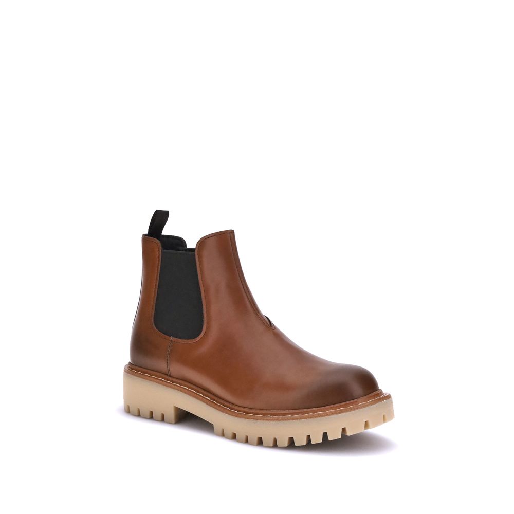 Prada Brown Rubber Chelsea Boots | Regal Royce