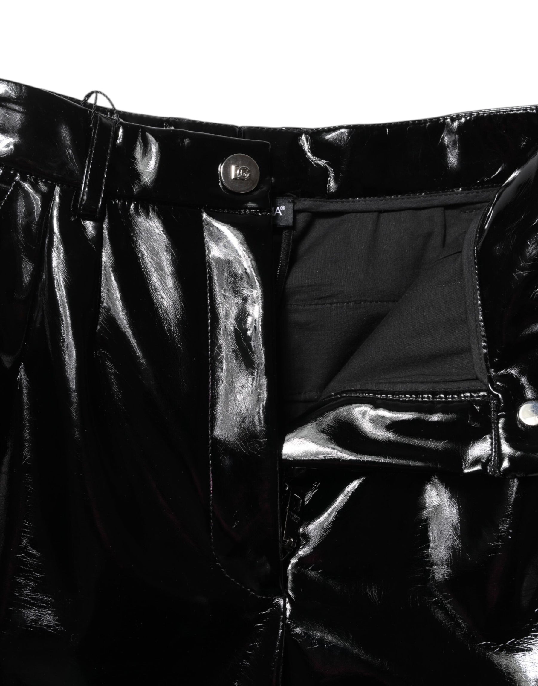 Dolce & Gabbana Black High Waist Cargo Bootcut Pants | Regal Royce
