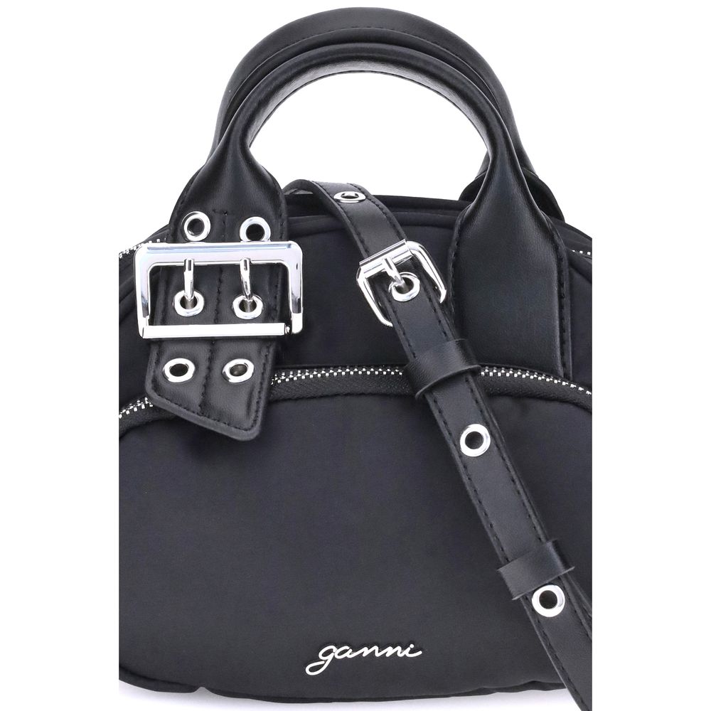 Ganni Black Nylon Shoulder Bag | Regal Royce