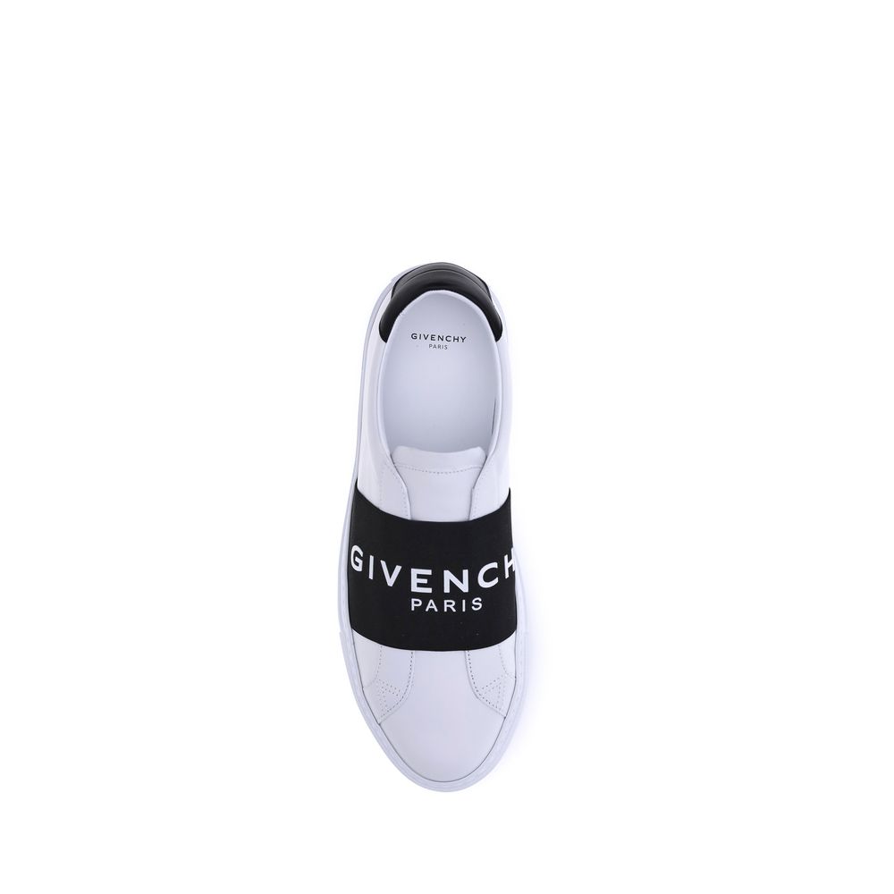 Givenchy White Calf Leather Bos Taurus Low Top Sneakers | Regal Royce