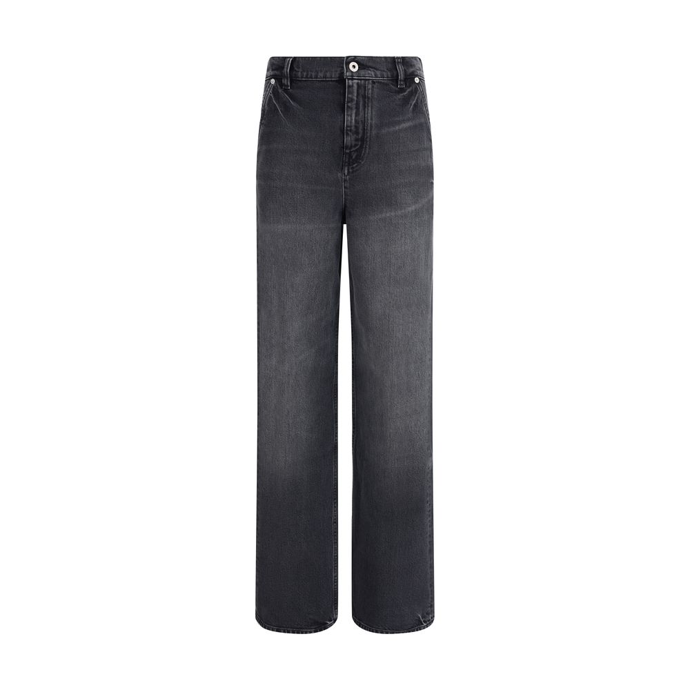 Kenzo Black Cotton Straight-Leg Jeans | Regal Royce