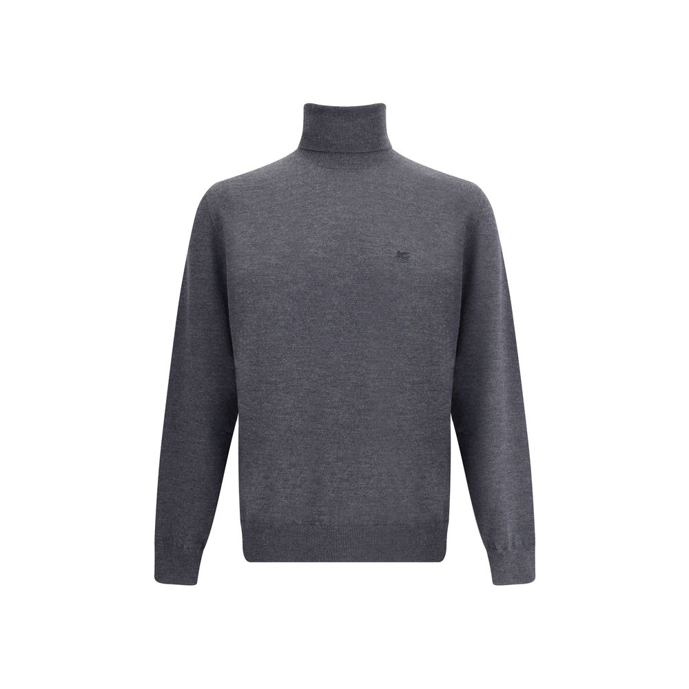 Etro Gray Wool Turtleneck | Regal Royce