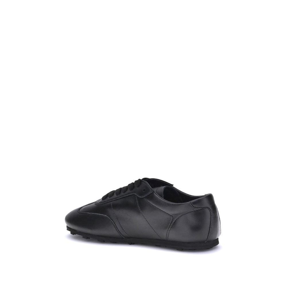 Marni Black Calf Leather Bos Taurus Athletic Sneakers | Regal Royce