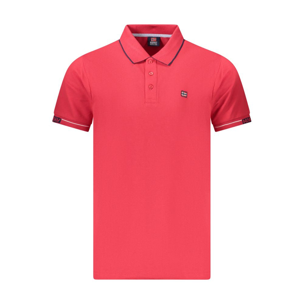 Norway 1963 Rosso Cotone Uomo Polo | Regal Royce
