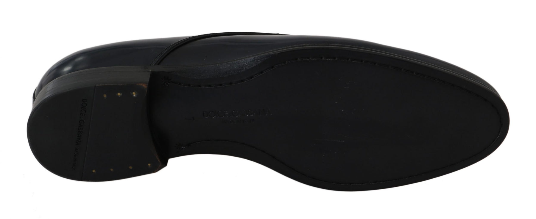 Dolce & Gabbana Blue Leather Dress Derby Formal Mens Shoes | Regal Royce