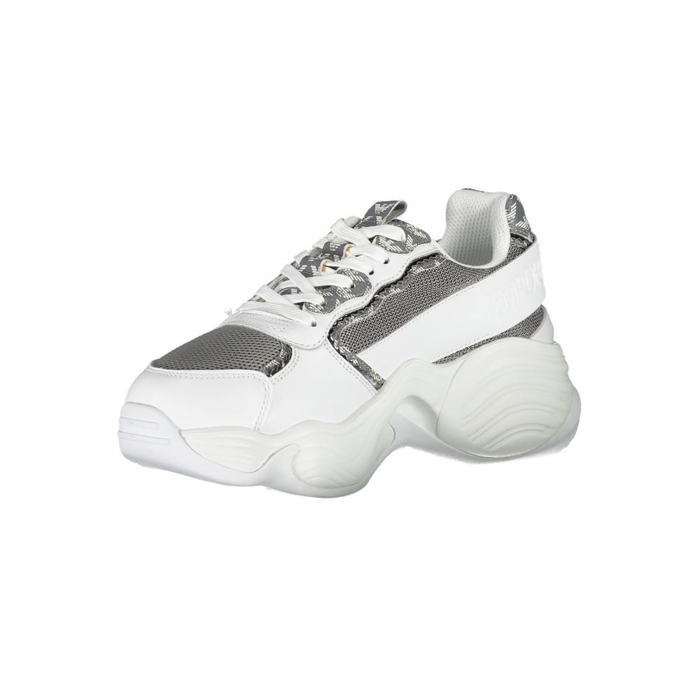 Emporio Armani Bianco Polyurethane Women Sneaker | Regal Royce