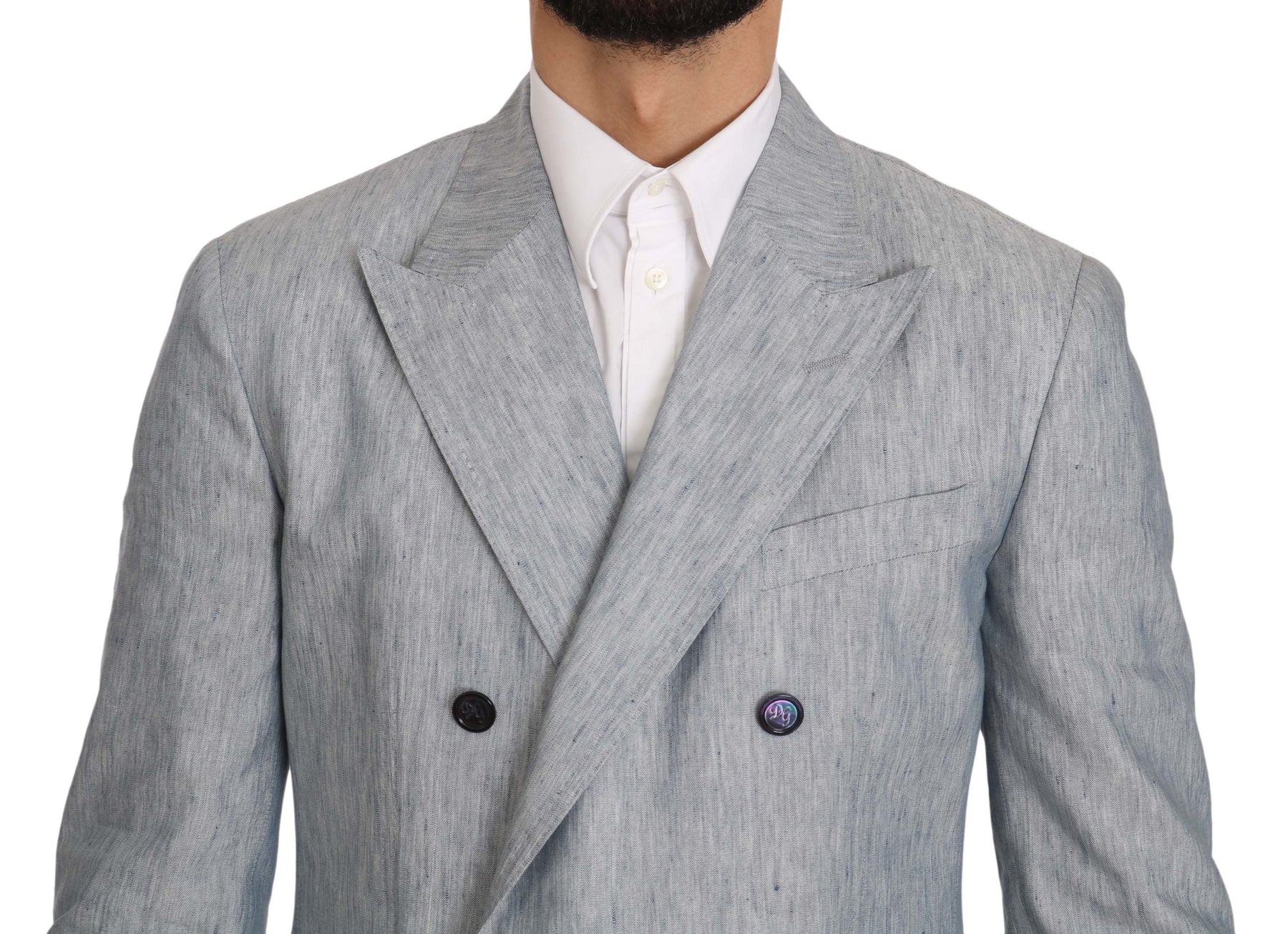Dolce & Gabbana Blue Flax NAPOLI Jacket Coat Blazer | Regal Royce