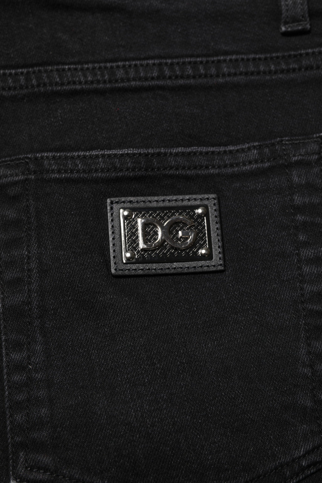 Dolce & Gabbana Black Cotton Skinny Denim Jeans