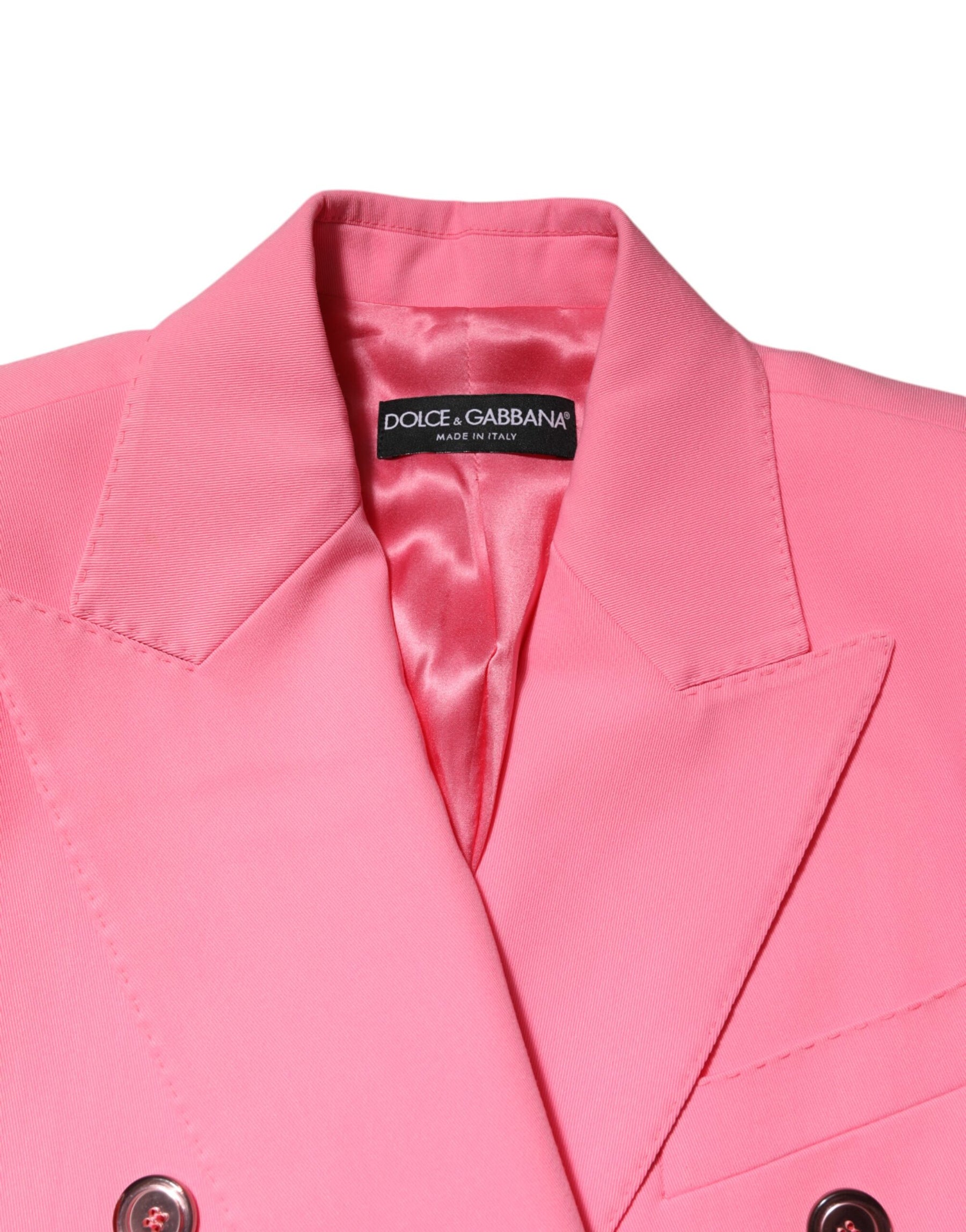 Dolce & Gabbana Pink Double Breasted Women Coat Jacket | Regal Royce