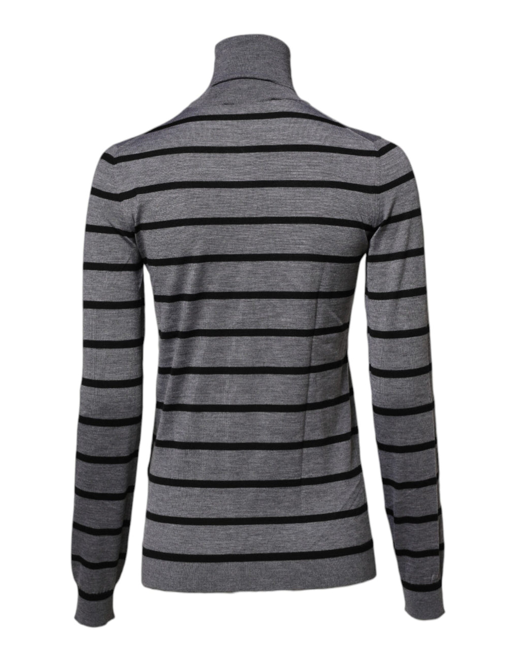 Dolce & Gabbana Gray Floral Embroidery Pullover Sweater