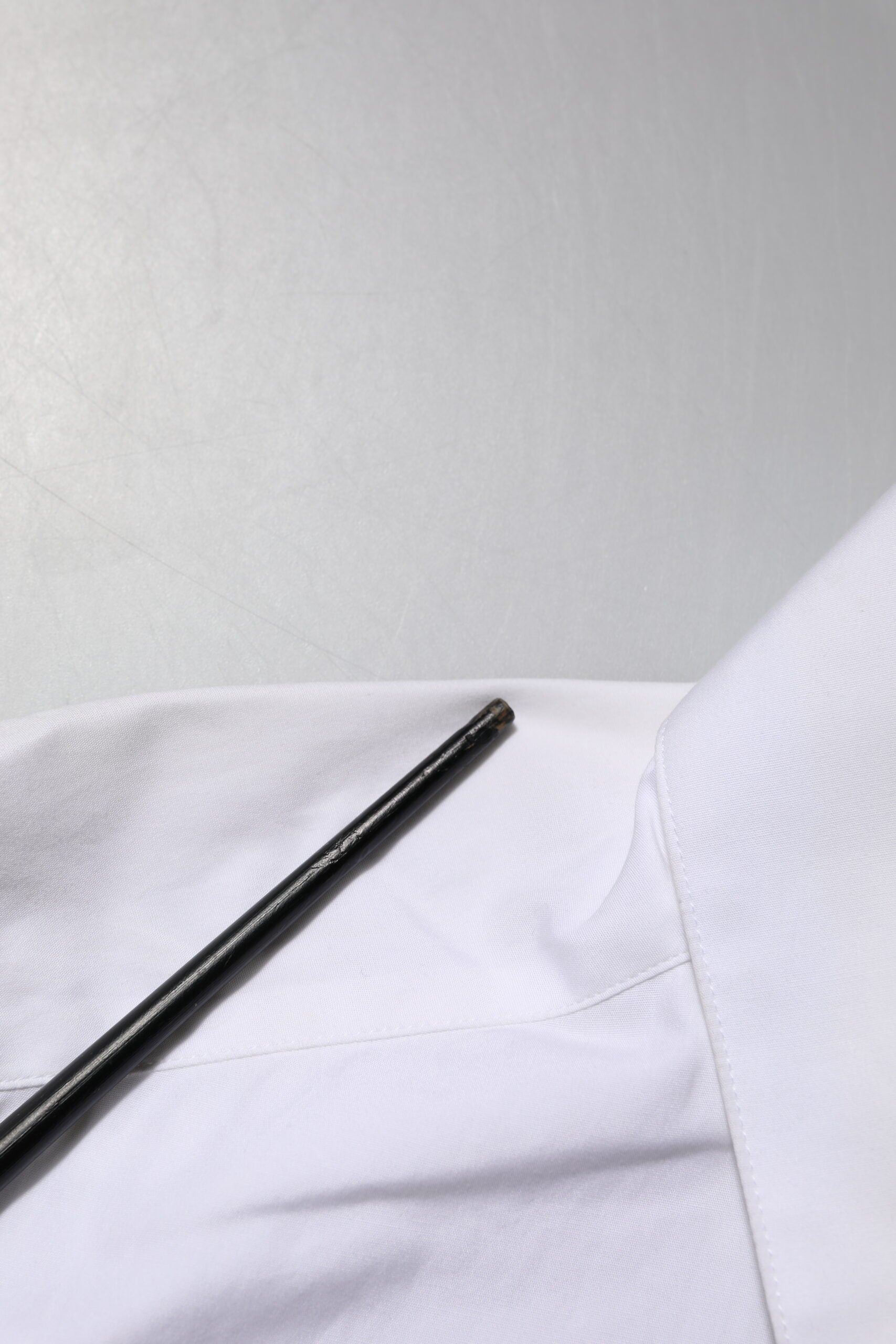 Dolce & Gabbana White Crystal Embellished Collared Shirt Top | Regal Royce