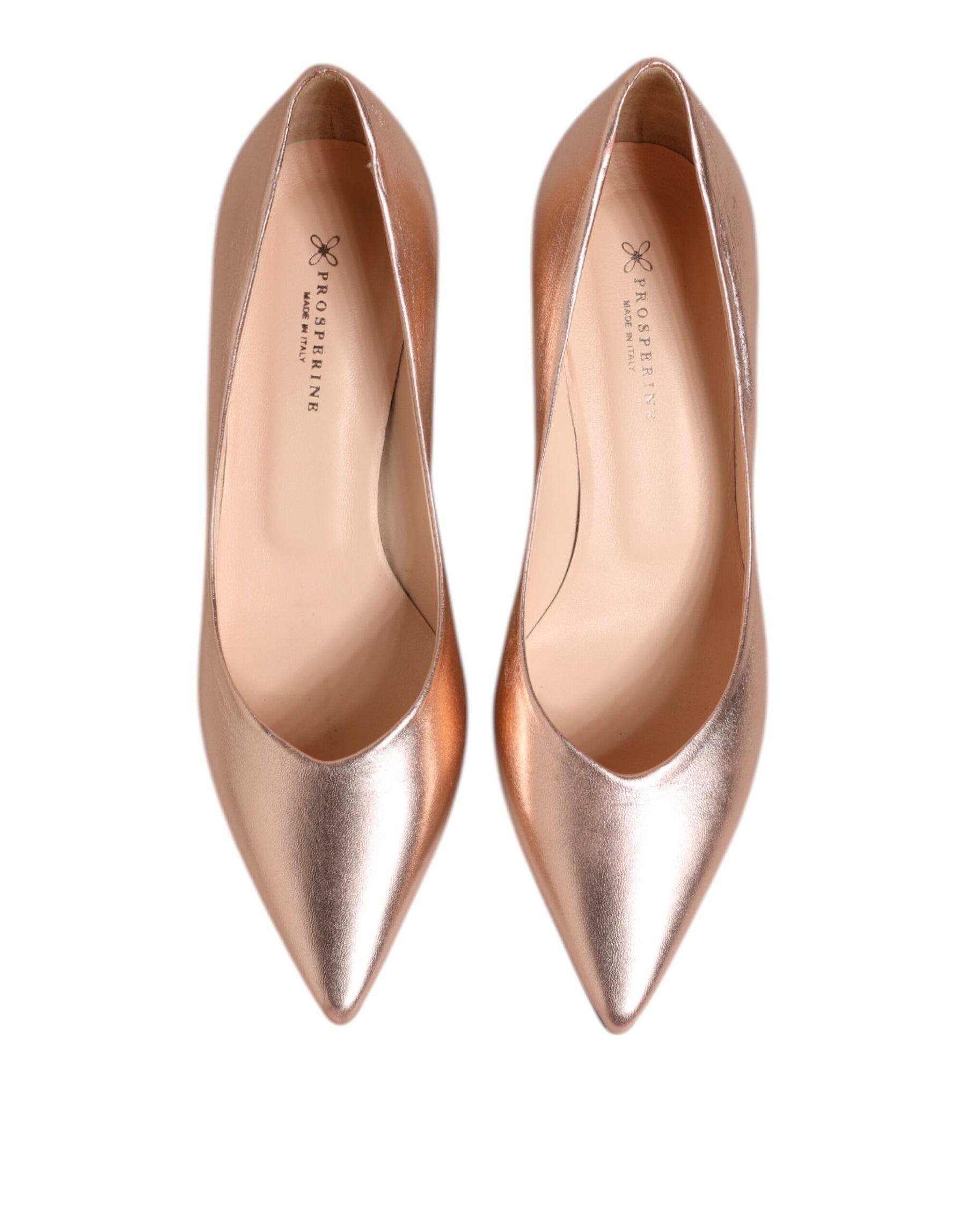 Prosperine Pink Leather Pumps Stiletto Heels Slip On Shoes | Regal Royce