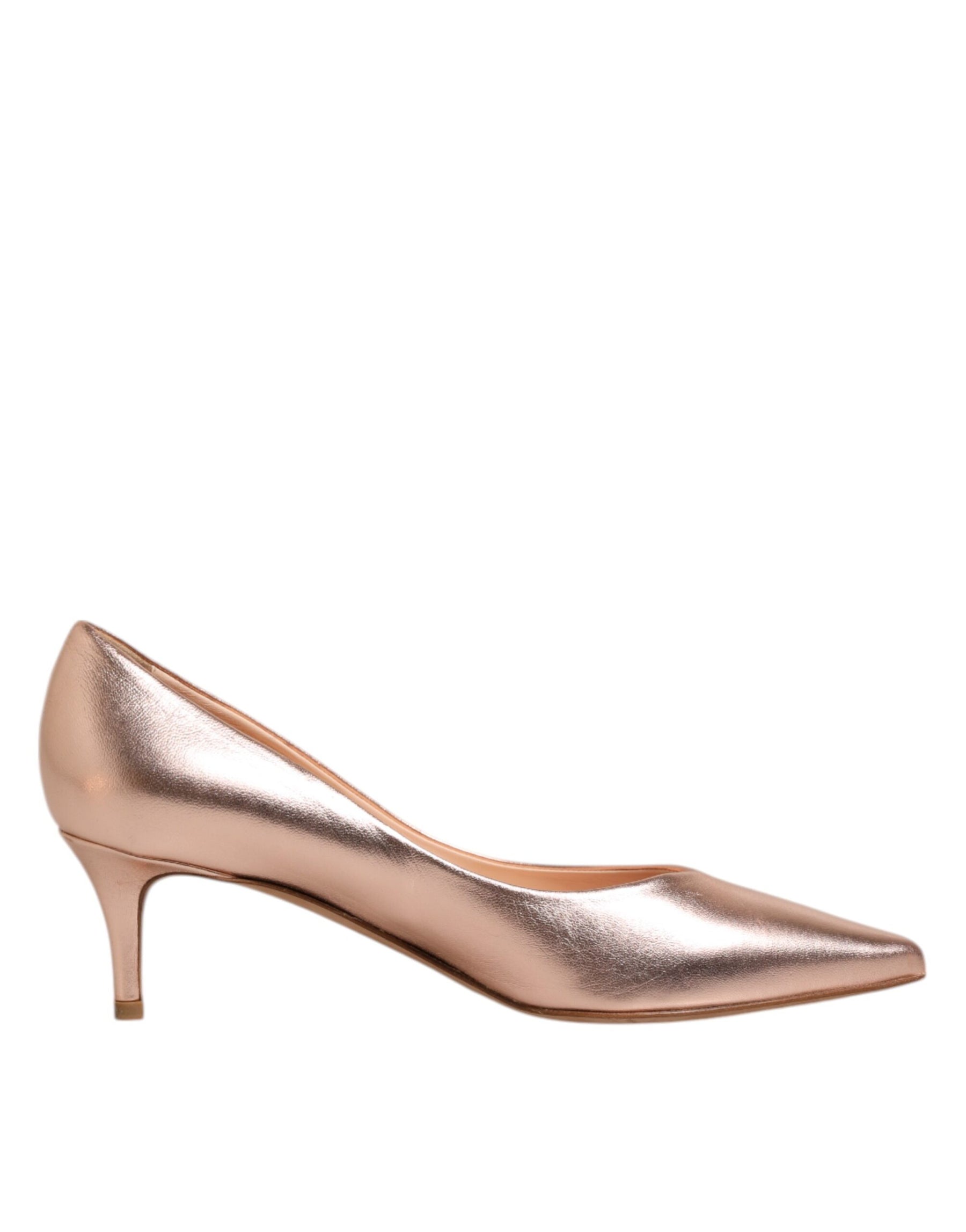 Prosperine Pink Leather Pumps Stiletto Heels Slip On Shoes | Regal Royce