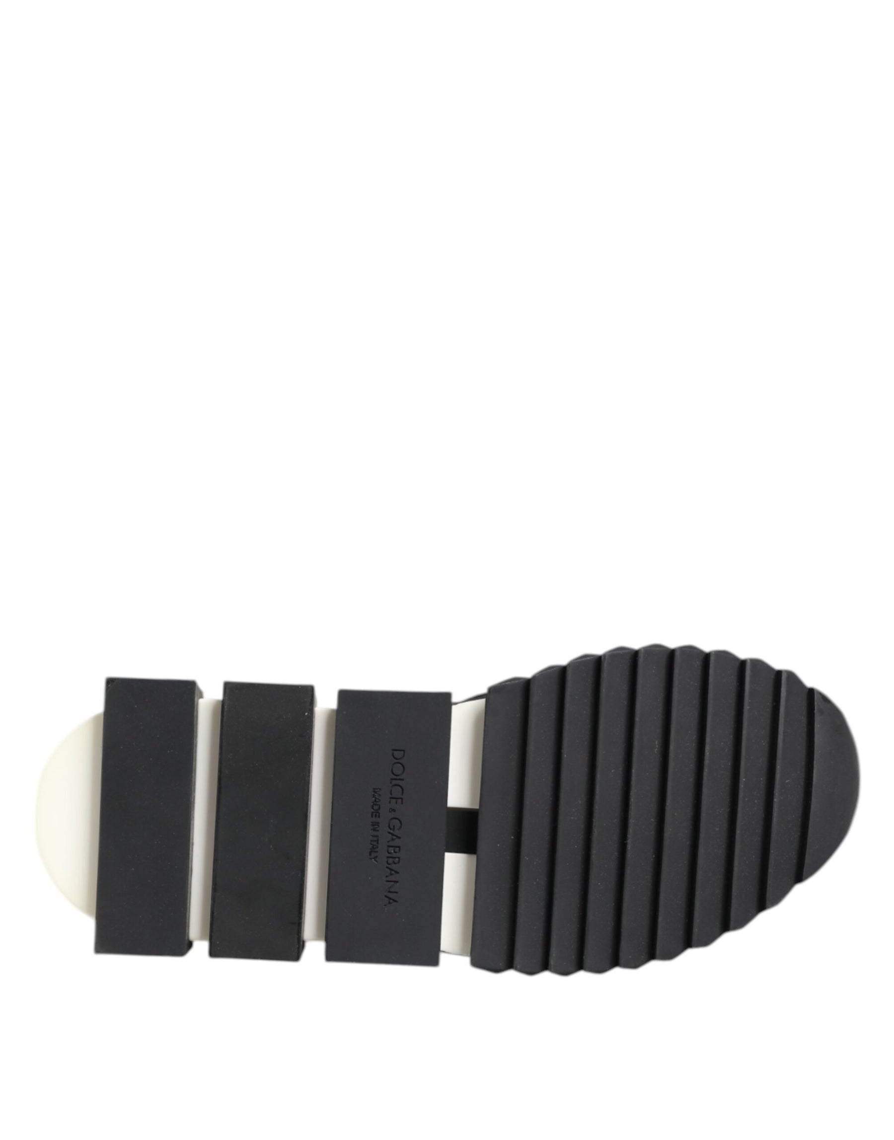 Dolce & Gabbana Black White Logo Sorrento Sneakers Shoes | Regal Royce
