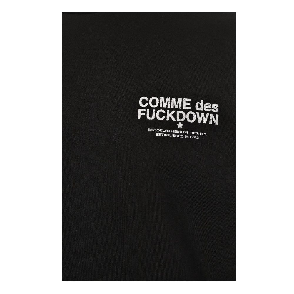 Comme Des Fuckdown Black Cotton Sweatshirt